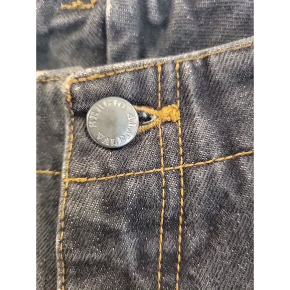 Vintage Sergio Valente Jeans Black Size 31 90's Y2K High Rise Straight Denim - Picture 5 of 6
